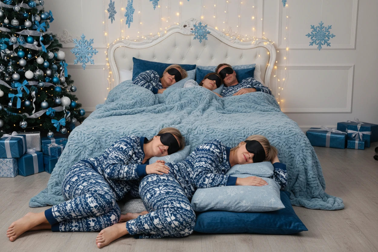 Masque de sommeil 3D PostureCare™ en mousse mémoire – Opacité totale & confort sans pression