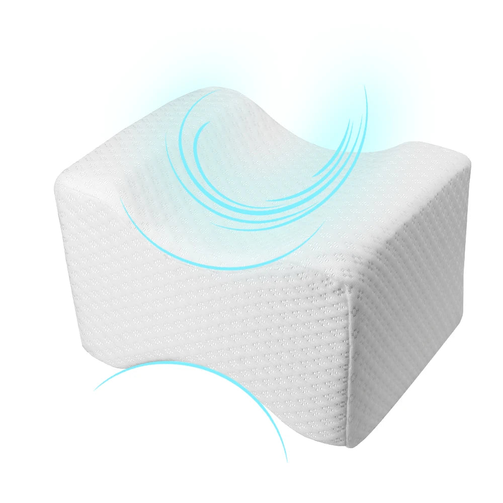 Oreiller Orthopédique en Mousse à Mémoire - Support pour Genoux, Hanches et Bas du Dos (Dormeurs Latéraux)